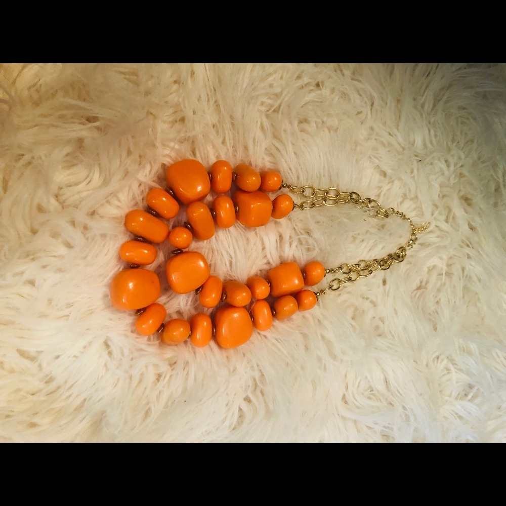 Cute Ashley Stewart Orange Necklace